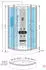 AcquaVapore D46-50T1-EC Komplettdusche 90x90cm, ESG-Glas, Weiß (D46-50T1-EC)