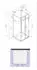 Glaszentrum Hagen Ares U-Duschkabine mit Duschtasse 90x90x195cm ESG Glas (GH-20500B-D)