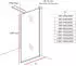 Aloni Walk-In Duschwand Spiegelglas 8mm ESG Nano-Beschichtung 120x200cm (ECOM120)