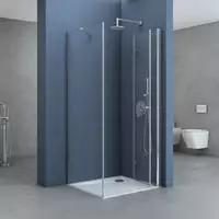 Doporro Eck-duschkabine Eckdusche Mit Faltt&uuml;r Ravenna27 80x70x190cm...