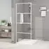 vidaXL Duschwand für Begehbare Dusche ESG-Klarglas Weiß 80x195cm (152140)