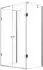 Glaszentrum Hagen Ares U-Duschkabine 80x120x80x195cm ESG-Glas 8mm inkl. Duschtasse (GH-20500H-D)