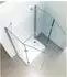 Glaszentrum Hagen Ares U-Duschkabine 80x120x80x195cm ESG-Glas 8mm inkl. Duschtasse (GH-20500H-D)