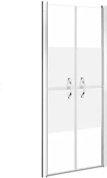 vidaXL Duschtür Halbmattiert ESG 81x190cm