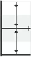vidaXL Faltbare begehbare Duschwand Halbmattiertes ESG-Glas 70x190 cm