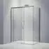 Bernstein DX906 Flex Eckdusche Schiebetür Soft-Close 140x100x195cm 8mm Nano ESG Chrom (DX906 FLEX)