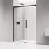 Bernstein DX906 Flex Nischendusche Schiebetür Soft-Close 8mm Nano ESG 170x195cm Schwarz matt (DX906)