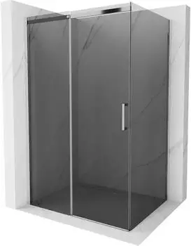 Mexen Omega Schiebe-Duschkabine 130x80cm, Graphit, Chrom (825-130-080-01-40)