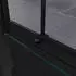 Mai & Mai Ravenna18 Eckdusche Schiebetür 140x90cm 8mm ESG Nano-Glas Schwarz (RAV18)