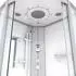 AcquaVapore D46-10T0-EC Komplettdusche 90x90cm ESG-Glas Weiß (D46-10T0-EC)