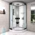 AcquaVapore D46-10T0-EC Komplettdusche 90x90cm ESG-Glas Weiß (D46-10T0-EC)