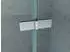 Aloni CR-C031 Badewannenaufsatz mit Seitenwand, faltbar, Klarglas 6mm, 130x140cm (CR-C031)