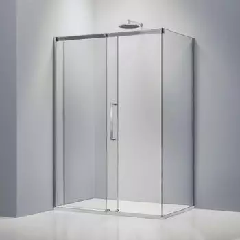 Bernstein DX906 Flex Eckdusche Schiebetür Soft-Close 100x90x195cm 8mm Nano-Glas Chrom (DX906 FLEX)