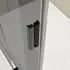 Bernstein NT806 Flex Eckdusche Schiebetür 140x90cm Schwarz matt Graues Glas 6mm ESG (NT806 FLEX)