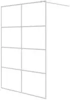 Vidaxl - Duschwand F&uuml;r Begehbare Dusche Wei&szlig; 140x195 Cm Esg-klarglas