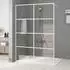 vidaXL Duschwand für Begehbare Dusche Weiß 140x195cm ESG-Klarglas (152144)
