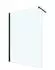 Glaszentrum Hagen Jade-B Walk-in Duschwand Klarglas 140x200cm 10mm ESG (GH-1001140-BK)