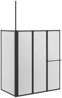 vidaXL Duschwand Wei&szlig; 120 x 70 x 137 cm Aluminium