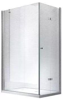 Glaszentrum Hagen Nora Eckdusche 80x100x195cm inkl. Duschtasse (GH-202015-8010-D)