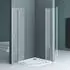 doporro Ravenna02K Viertelkreis-Duschkabine 90x90x190cm ESG Klarglas Nano-Beschichtung (Ravenna02K)