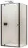 Bernstein NT604 FLEX Eckdusche mit Drehtür 6mm Nano Klarglas Schwarz matt (NT604 FLEX)