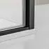 Bernstein NT604 FLEX Eckdusche Drehtür 100x90cm Schwarz matt 6mm Nano-Glas (NT604 FLEX)
