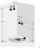 AcquaVapore D46-50M1 Komplettdusche 90x90cm ESG-Glas mit Duschwanne, Beleuchtung, Spiegel (D46-50M1)