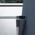 doporro Bremen2K-Plus Walk-In Duschwand 80x200cm mit 30cm Nebenteil, 10mm ESG-Sicherheitsglas (Bremen2K-Plus)