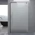 doporro Bremen02VS Walk-In Duschwand 100x200cm, 10mm ESG Vollsatiniert, Schwarz (Bremen02VS)