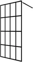 vidaXL Duschwand f&uuml;r Walk-in Dusche Mattes Sicherheitsglas 80x195 cm