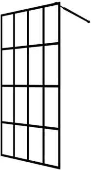 vidaXL Walk-in Duschwand Mattes Sicherheitsglas 80x195cm (145684)