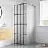 vidaXL Walk-in Duschwand Mattes Sicherheitsglas 80x195cm (145684)