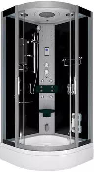 AcquaVapore D46-53T0 Komplettdusche 90x90cm Schwarz ESG-Sicherheitsglas (D46-53T0)
