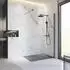 Schulte Alexa Style 2.0 Walk-In Duschwand Klarglas Nano 120x200cm Gunmetal (Alexa Style 2.0)