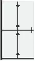vidaXL Faltbare begehbare Duschwand ESG-Glas mattiert 120x190 cm
