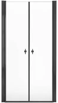 Home Deluxe LAVEA Pendelt&uuml;r Klarglas Schwarz 95x195cm 6mm (LAVEA)