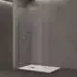 doporro Bremen02K Walk-In Duschwand 120x200cm Klarglas ESG 10mm Chrom (Bremen02K)