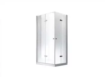 Glaszentrum Hagen Hera Eck-Duschkabine 100x90x195cm ESG-Glas inkl. Tasse + Siphon (GH-20213D-DS)