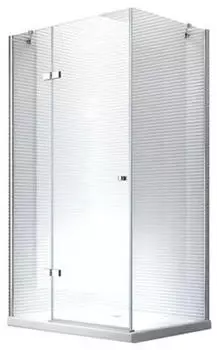 Glaszentrum Hagen Hestia Eckduschkabine 120x90x195cm ESG-Glas inkl. Duschtasse + Siphon (GH-20403C-DS)