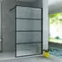 Aloni Teko Walk-In Duschwand 120x200cm, 8mm ESG Klarglas, schwarz matt (Teko)