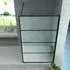 Aloni Teko Walk-In Duschwand 120x200cm, 8mm ESG Klarglas, schwarz matt (Teko)