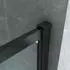 Aloni Teko Walk-In Duschwand 120x200cm, 8mm ESG Klarglas, schwarz matt (Teko)