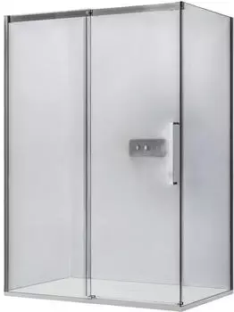 Bernstein DX906 FLEX Eckdusche Schiebetür Soft-Close 160x80cm 8mm Nano Chrom (DX906 FLEX)