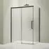 Bernstein DX906 FLEX Eckdusche Schiebetür Soft-Close 8mm Nano 110x70cm Schwarz matt (DX906)