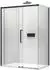 Bernstein DX906 FLEX Eckdusche Schiebetür Soft-Close 140x70cm 8mm Nano Schwarz matt (DX906)