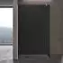 doporro Bremen01VG Walk-In Duschwand 90x200cm, 8mm ESG-Rauchglas, Nanobeschichtung (Bremen01VG)
