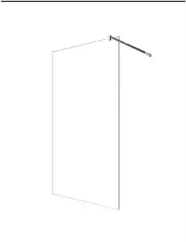 Glaszentrum Hagen Jade Walk-in-Duschabtrennung 88x200cm Klarglas ESG (GH-1001-88)