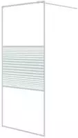 Duschwand F&uuml;r Begehbare Dusche Wei&szlig; 90x195 Cm Esg-klarglas Vidaxl