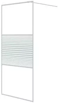 vidaXL Duschwand f&uuml;r Begehbare Dusche Wei&szlig; 90x195cm ESG-Klarglas (152151)