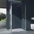 doporro Ravenna66 Eck-Duschkabine 80x100x195cm ESG-Klarglas 8mm Easy-Clean (Ravenna66)